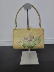 和装バッグ ゴールド 和装小物 ハンドバッグ 着物 花柄 金色 フォーマル