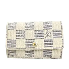 ルイヴィトン LOUIS VUITTON キーケース ダミエアズール ミュルティクレ 6連 白 ホワイト N61745 /☆G