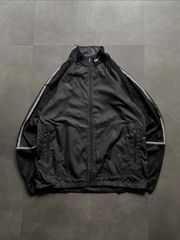 NIKE ナイロンジャケット L 黒白 ビッグロゴ ブルゾン ボックス 