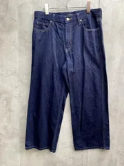 UNIQLO ユニクロ 221-454350 ワイド バギー デニムパンツ size29/ネイビー ■■レディース