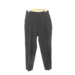 グリーンレーベルリラクシング ユナイテッドアローズ green label relaxing テーパードパンツ イージー ストレッチ センタープレス バックゴム M 黒 ブラック /AH3