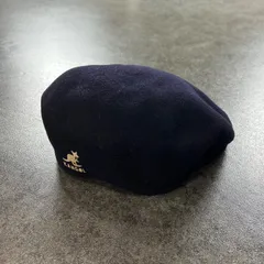 英国製 KANGOL カンゴール ハンチング ベレー帽 ウール 100% ネイビー 紺 ヴィンテージ ビンテージ