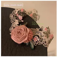 ネックレス レディース チョーカー レース バラ アクセサ首飾り 華やか ギフト 結婚式 可愛い おしゃれ 卒業式 入学式