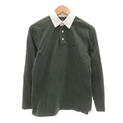 ブルックスブラザーズ BROOKS BROTHERS ポロシャツ S 長袖 ロゴ 緑 グリーン /AE