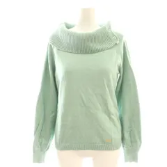 ブルーレーベルクレストブリッジ BLUE LABEL CRESTBRIDGE リボンタートルネック ニット プルオーバー 38 ミント /DF ■OS