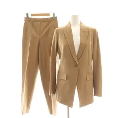 セオリー Theory TRACEABLE WOOL ETIENNETTE B PULL ON CARROT スーツ セットアップ 上下 テーラードジャケット テーパードパンツ ウール 0 ベージュ /NR ■OS