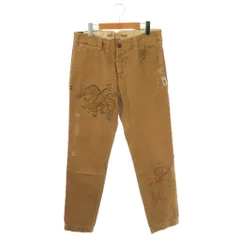 ポロ バイ ラルフローレン Polo by Ralph Lauren ダメージ加工パンツ テーパードパンツ 30 キャメル /DF ■OS