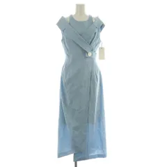 スナイデル SNIDEL 24SS ベストオフショルレイヤードワンピース ロング ラップ風 1 ブルー /MY ■OS ■SH