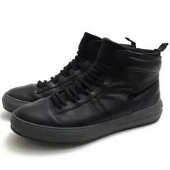 フェラガモ／Salvatore Ferragamo シューズ スニーカー 靴 ハイカット メンズ 男性 男性用 レザー 革 本革 ブラック 黒  47048