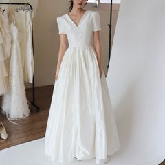 現行✨kaene カエン タフタカシュクールドレス 36 日本製 - メルカリ