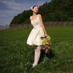 【新品・未使用】ジャカード織りストラップレスドレス。ハイセンシティブなフィット感。パフォーマンス、宴会、イベントに最適なエレガントなウェディングドレス。