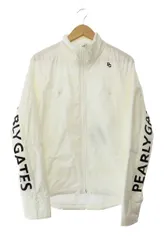 パーリーゲイツ PEARLY GATES ストレッチタフタシレー裏起毛 ジャケット ブルゾン ゴルフウェア 053-3220101 3 白ホワイト ブランド古着ベクトル 中古●251009のサムネイル