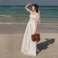 [新品・未使用] オフショルダー ハイウエスト 和風 スイート トラベルフォト ウェディングドレス。トレーン付き。