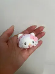 ハローキティ ぬいぐるみ キーホルダー ピンク リボン