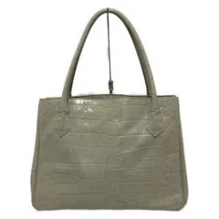 Hamano(ハマノ) トートバッグ - ライトグレーベージュ 型押し加工 レザー