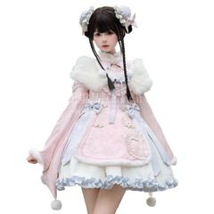 To Alice 雪の結晶ケープ＆ジャンパースカートセットアップ C5063