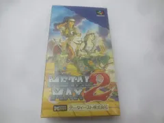  ゲーム スーパーファミコン ソフト メタルマックス2 METAL MAX2 箱説 ハガキ付き 中古品