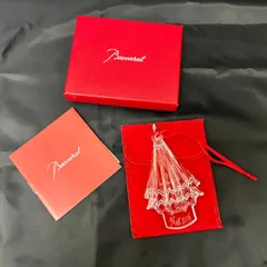 ◆中古美品◆Baccarat【バカラ】ノエル クリスマスオーナメント クリスタル クリア 2016　M1596のサムネイル