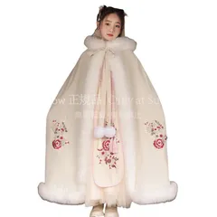 【特価】人気商品★漢服 女の子 チャイナドレス 刺繍 唐装 中国風 もこもこ ロリータワンピース ガールズ レッド 厚め ダウン コスプレ衣装 キッ CCS129P100