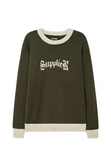 SUPPLIER｜BICOLOR LOGO CREW KNITのサムネイル