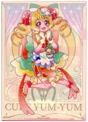 バンダイ フラットガシャポン デリシャスパーティ プリキュアクリアファイルコレクション キュアヤムヤム クリアファイル