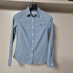 34(90)LACOSTE ラコステ レディース 長袖 スリムフィット CHECK チェック シャツ