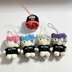 ★ 希少 Bish ハローキティ コラボ マスコット 5点 まとめ商品 ROUND1 ストラップ ぬいぐるみ 非売品 現状品