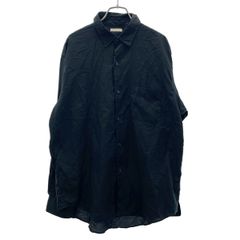 ULTERIOR アルテリア シルク混 プルオーバーシャツ 4 ネイビー - メルカリ