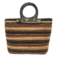 JAMIN PUECH ジャマンピュエッシュ ラフィア トートバッグ かごバッグ