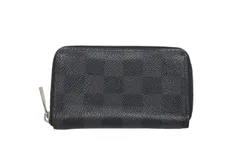 LOUIS VUITTON ルイヴィトン ジッピーコインパース ダミエグラフィット N63076 フランス製 PVC ブラック シルバー 美品 中古 4b006205