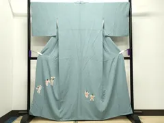 平和屋着物●色留訪問着　友禅　童子遊び　たたき染め　正絹　逸品　CABC8104gh