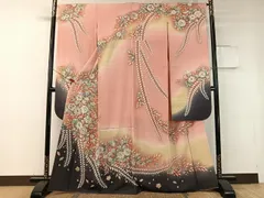 平和屋着物●越後十日町の一流染匠　桐屋・翠山工房　振袖　絞り　辻が花　暈し染め　やまと誂製　正絹　逸品　CABC9725vp