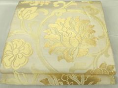 龍村平蔵 金地二重菱大牡丹錦 牡丹唐草 六通柄 本袋帯 - メルカリ