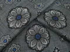 平和屋着物●本場大島紬　割込絣　舞花文　正絹　逸品　AABF9674ck