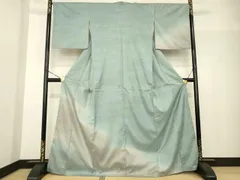 平和屋着物●本場大島紬　染大島　訪問着　霞文　暈し染め　正絹　逸品　AABG0835ck