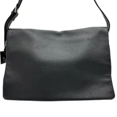 【ear PAPILLONNER/イアパピヨネ】メッセンジャーバッグ ショルダーバッグ レザー ブラックレザー レディース 【中古】【真子質店】【BL】