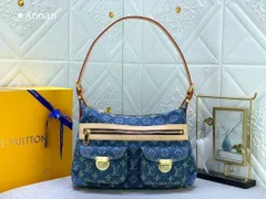 LOUIS VUITTON ルイヴィトン ショルダーバッグ  LV バギーPM デニム モノグラム ワンショルダーバッグ