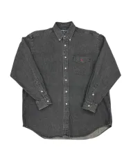 (XL)90'S リーバイス ポケット ブラックデニムシャツ-M1655