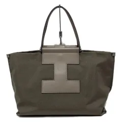 IACUCCI(イアクッチ) トートバッグ ソルベット カーキ×グレーベージュ レザー