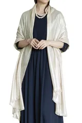 結婚式 マフラー お呼ばれ ショール レディース ストール UV ラメ ロング パーティー スカーフ 大判 冷房対策 [アウニイ] 869