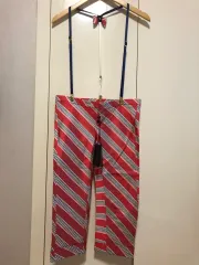 DSQUARED2 サスペンダー（サスペンダー）シルク クロップドパンツ