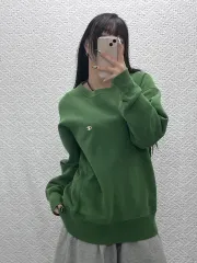 チャンピオン リバースウィーブ カジュアル 抹茶味 起毛 スウェット L C08721