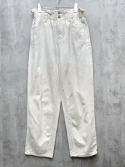 CLASSICAL ELF クラシカルエルフ elf064 スタイルアップ魅せ ハイウエストギャザーテーパード パンツ sizeL/白 ■■レディース