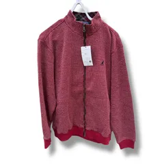 【新品未使用】KANGOL フルジップ ニットジャケット長袖　Lサイズ/カンゴール レッド