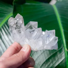 【一点物】 ヒマラヤ水晶原石 【204g】クラスター・透明・クローライト・貫入り・レインボー / クリスタル ヒマラヤ産