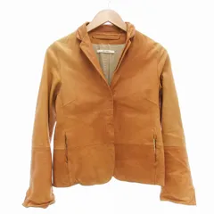 マカフィー MACPHEE トゥモローランド レザージャケット 革ジャン ラムレザー 茶 ブラウン /AE