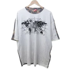 ディーゼル DIESEL タイダイ柄 Tシャツ カットソー 半袖 プリント バイカラー 白 ホワイト 茶 ブラウン XL IBO79