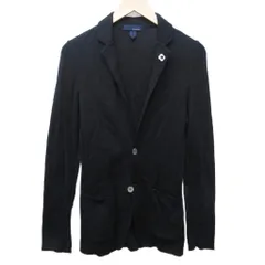 ラルディーニ LARDINI ニット テーラードジャケット コットン フラワーモチーフ 装飾 カーディガン S 黒 ブラック IBO85 0108のサムネイル