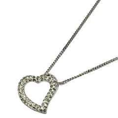 SWAROVSKI(スワロフスキー) ネックレス - シルバー×クリア ハート