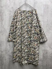 KUMIKYOKU 組曲 ビジュー 長袖 ワンピース size5/緑 ■◇レディース